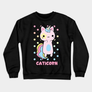 Caticorn funny cat lovers gift Crewneck Sweatshirt